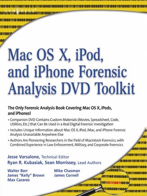 cover image of Mac OS X, iPod, and iPhone Forensic Analysis DVD Toolkit